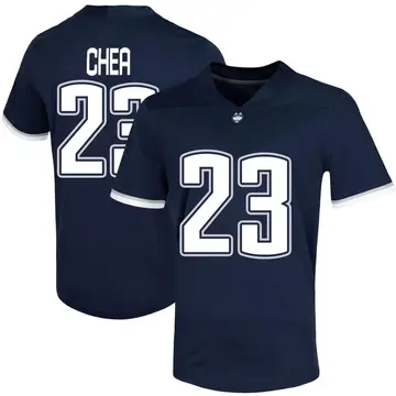 Men's Alfred Chea UConn Huskies Nike Game Navy Untouchable Football Jersey