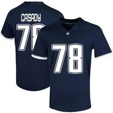 Men's Carsten Casady UConn Huskies Nike Game Navy Untouchable Football Jersey