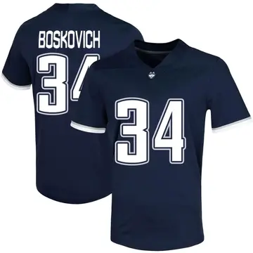 Men's Carter Boskovich UConn Huskies Nike Game Navy Untouchable Football Jersey