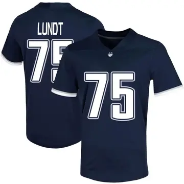 Men's Chase Lundt UConn Huskies Nike Game Navy Untouchable Football Jersey