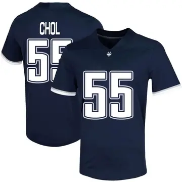 Men's Cleto Chol UConn Huskies Nike Game Navy Untouchable Football Jersey