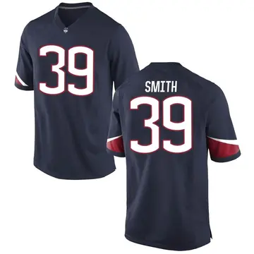 Men's Cody Smith UConn Huskies Nike Game Navy Football College Jersey