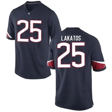 Men's Cole Lakatos UConn Huskies Nike Replica Navy Football College Jersey