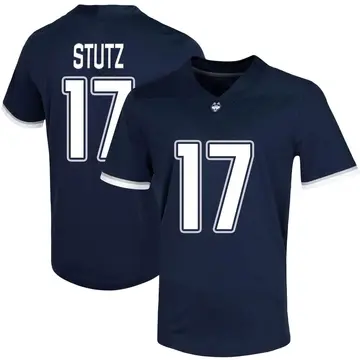 Men's Connor Stutz UConn Huskies Nike Game Navy Untouchable Football Jersey