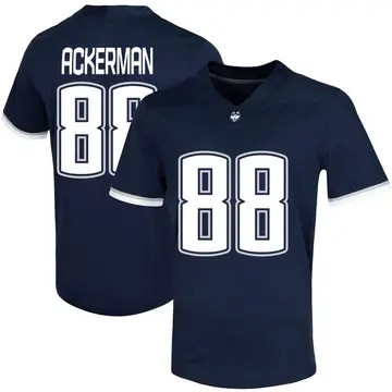 Men's Cooper Ackerman UConn Huskies Nike Game Navy Untouchable Football Jersey