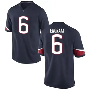 Men's Dean Engram UConn Huskies Nike Game Navy Football College Jersey