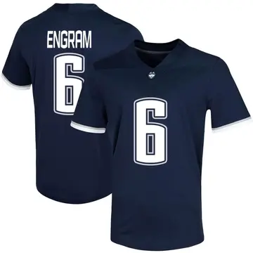 Men's Dean Engram UConn Huskies Nike Game Navy Untouchable Football Jersey