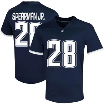 Men's Derek Spearman Jr. UConn Huskies Nike Game Navy Untouchable Football Jersey