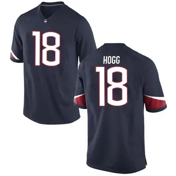 Men's Ethan Hogg UConn Huskies Nike Game Navy Football College Jersey