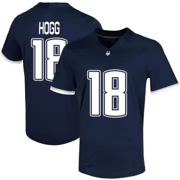 Men's Ethan Hogg UConn Huskies Nike Game Navy Untouchable Football Jersey