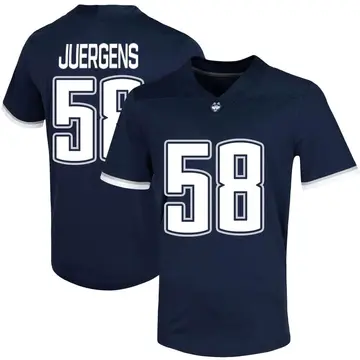 Men's Kyle Juergens UConn Huskies Nike Game Navy Untouchable Football Jersey