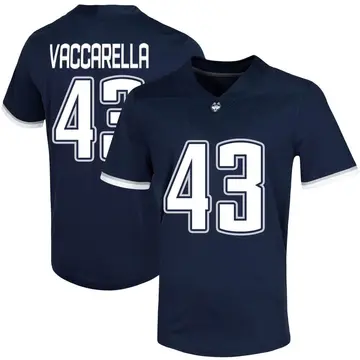 Men's Kyle Vaccarella UConn Huskies Nike Game Navy Untouchable Football Jersey