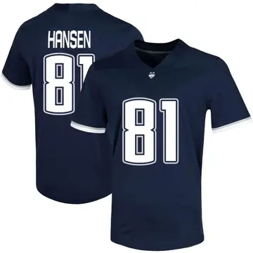 Men's Louis Hansen UConn Huskies Nike Game Navy Untouchable Football Jersey