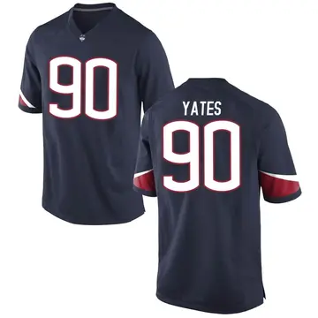 Men's Pryce Yates UConn Huskies Nike Replica Navy Football College Jersey