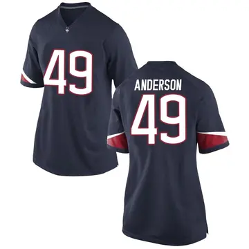 Women's Bryce Anderson UConn Huskies Nike Game Navy Football College Jersey