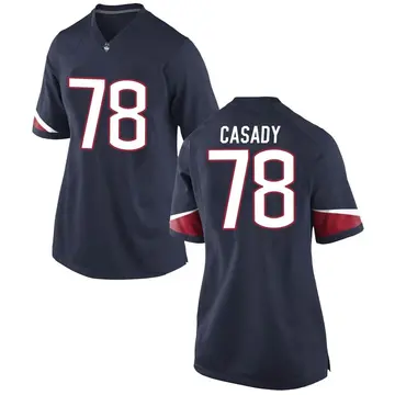 Women's Carsten Casady UConn Huskies Nike Game Navy Football College Jersey