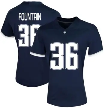 Women's Chase Fountain UConn Huskies Nike Game Navy Untouchable Football Jersey