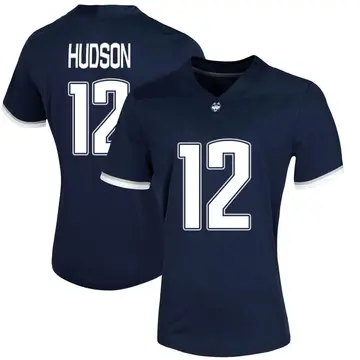 Women's Chris Hudson UConn Huskies Nike Game Navy Untouchable Football Jersey