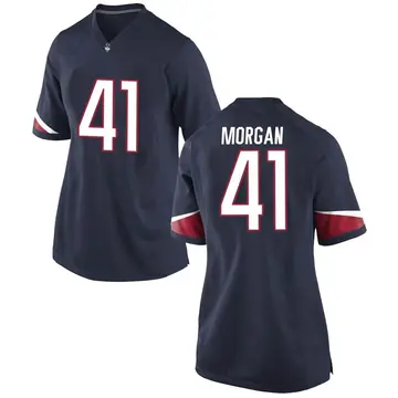 Women's D.J. Morgan UConn Huskies Nike Game Navy Football College Jersey