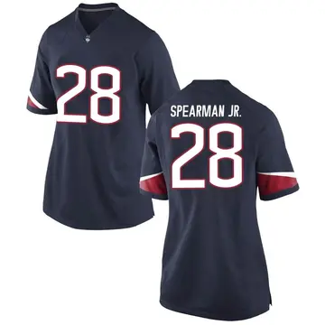 Women's Derek Spearman Jr. UConn Huskies Nike Game Navy Football College Jersey