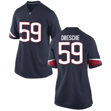 Women's Eddie Dresche UConn Huskies Nike Replica Navy Football College Jersey