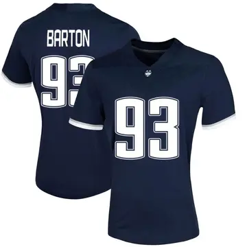 Women's Jack Barton UConn Huskies Nike Game Navy Untouchable Football Jersey