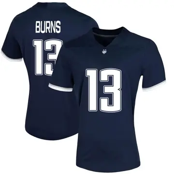 Women's James Burns UConn Huskies Nike Game Navy Untouchable Football Jersey