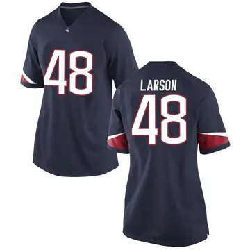 Women's James Larson UConn Huskies Nike Replica Navy Football College Jersey