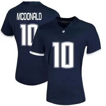 Women's Jayden McDonald UConn Huskies Nike Game Navy Untouchable Football Jersey