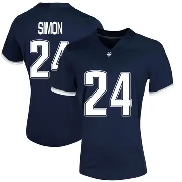 Women's Julien Simon UConn Huskies Nike Game Navy Untouchable Football Jersey