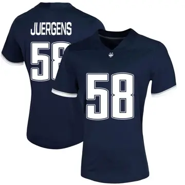 Women's Kyle Juergens UConn Huskies Nike Game Navy Untouchable Football Jersey