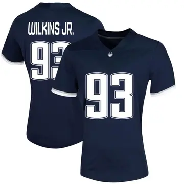 Women's Raashaan Wilkins Jr. UConn Huskies Nike Game Navy Untouchable Football Jersey