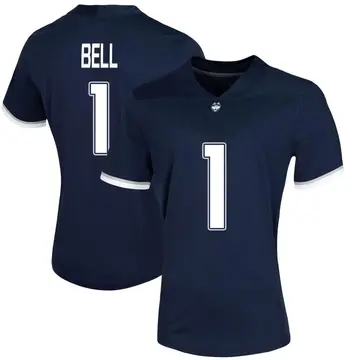 Women's Skyler Bell UConn Huskies Nike Game Navy Untouchable Football Jersey