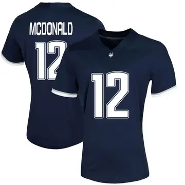 Women's Tucker McDonald UConn Huskies Nike Game Navy Untouchable Football Jersey