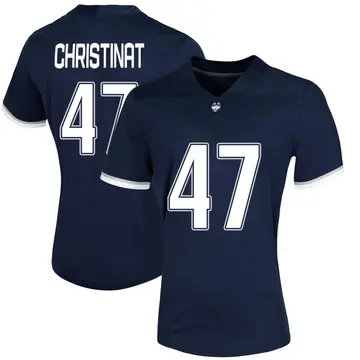 Women's Zach Christinat UConn Huskies Nike Game Navy Untouchable Football Jersey