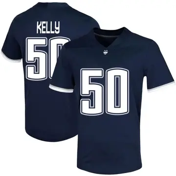 Youth Brandon Kelly UConn Huskies Nike Game Navy Untouchable Football Jersey