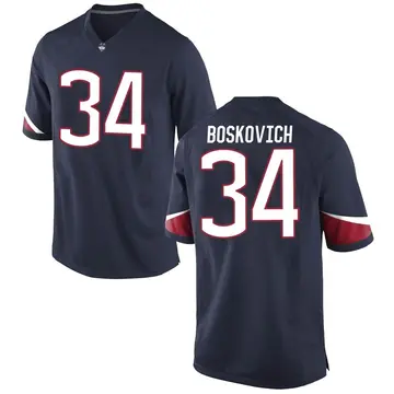 Youth Carter Boskovich UConn Huskies Nike Replica Navy Football College Jersey