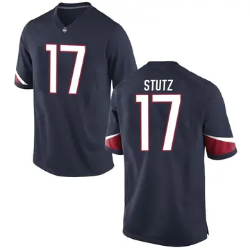 Youth Connor Stutz UConn Huskies Nike Replica Navy Football College Jersey