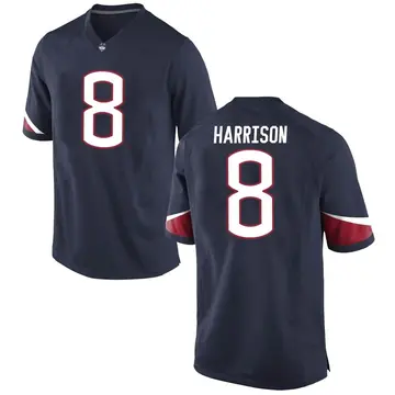 Youth Dajon Harrison UConn Huskies Nike Game Navy Football College Jersey