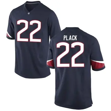 Youth Noah Plack UConn Huskies Nike Game Navy Football College Jersey